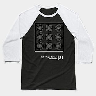 Yellow Magic Orchestra / Minimal Graphic Design Tribute Baseball T-Shirt